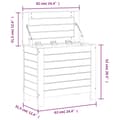 Miniatyrbilde 10 av 10: vidaXL Hagefotskammel 62x31,5x52 cm impregnert furu