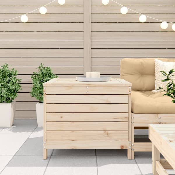 vidaXL Trädgårdspall 62x63,5x53,5 cm massiv furu