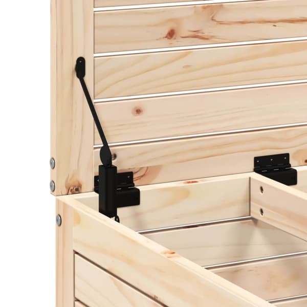vidaXL haveskammel 62x63,5x53,5 cm massivt fyrretræ