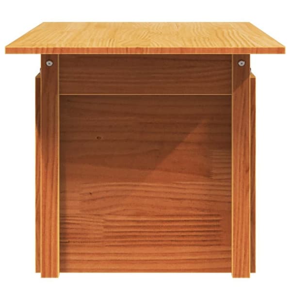 vidaXL Hagebord voksbrun 100x50x75 cm heltre furu