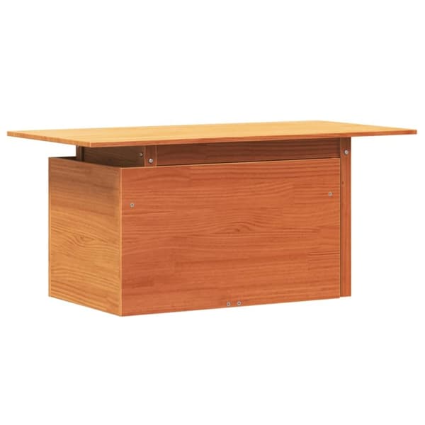 vidaXL havebord 100x50x75 cm massivt fyrretræ gyldenbrun