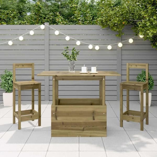 vidaXL havebord 100x50x75 cm imprægneret fyrretræ