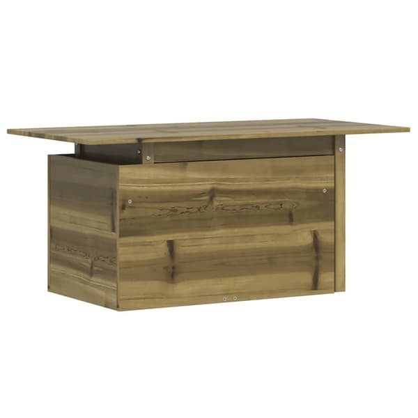 vidaXL Trädgårdsbord 100x50x75 cm impregnerad furu