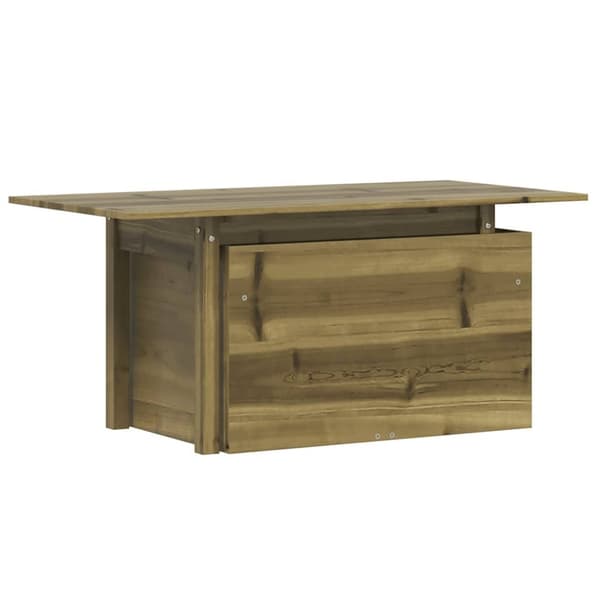 vidaXL Trädgårdsbord 100x50x75 cm impregnerad furu