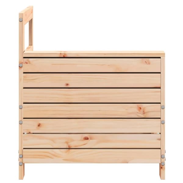 vidaXL Hagesofa med armlene 69x62x70,5 cm heltre furu
