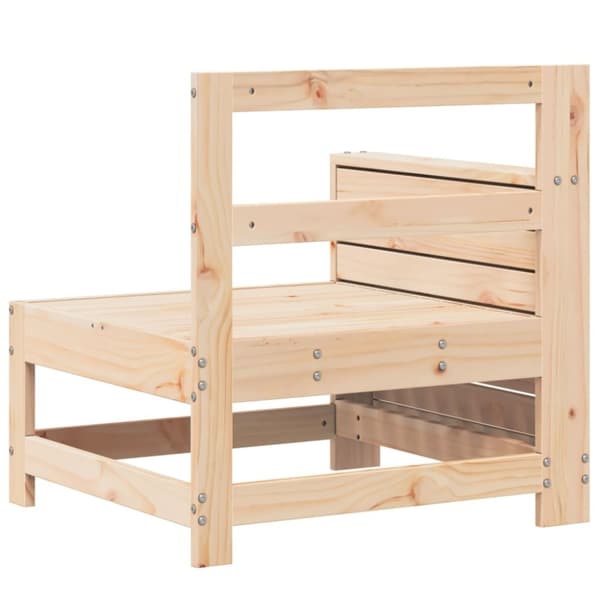 vidaXL sofamodul med armlæn 69x62x70,5 cm massivt fyrretræ