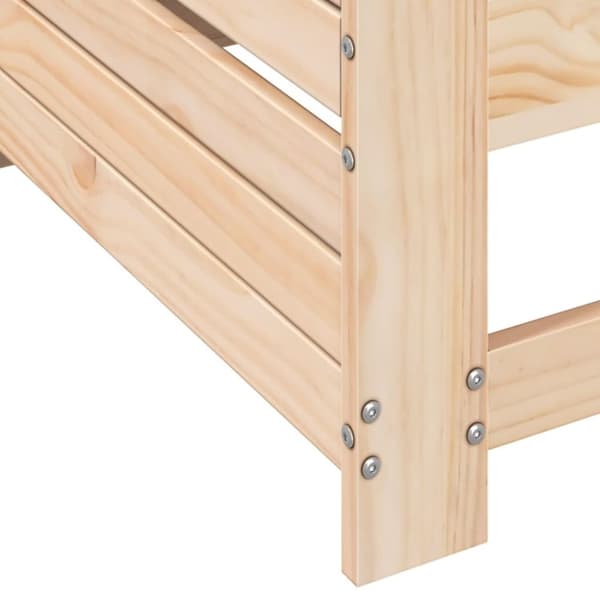 vidaXL sofamodul med armlæn 69x62x70,5 cm massivt fyrretræ
