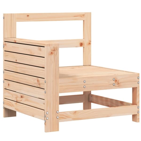 vidaXL sofamodul med armlæn 69x62x70,5 cm massivt fyrretræ