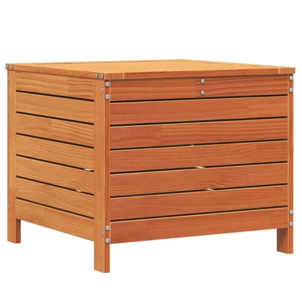 vidaXL Hagefotskammel voksbrun 62x63,5x53,5 cm heltre furu