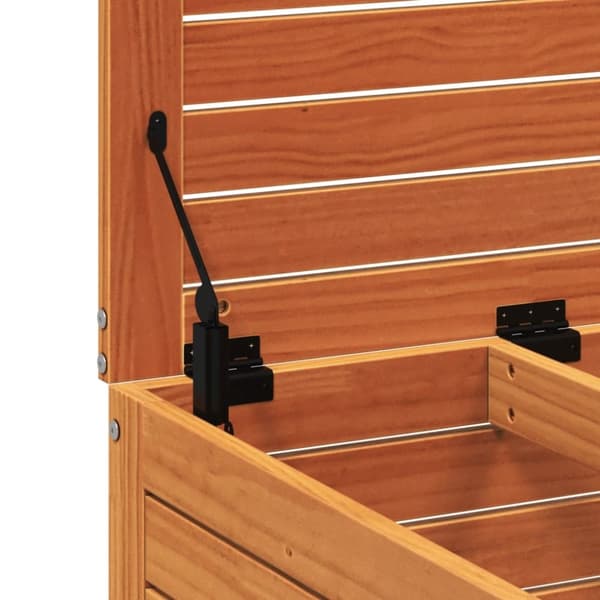 vidaXL Hagefotskammel voksbrun 62x63,5x53,5 cm heltre furu