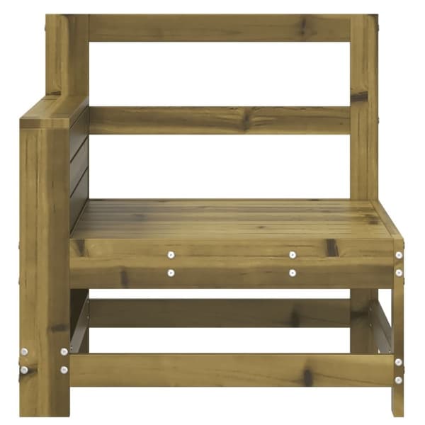 vidaXL sofamodul med armlæn 69x62x70,5 cm imprægneret fyrretræ
