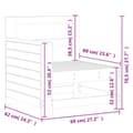 Miniatyrbillede 9 af 9: vidaXL sofamodul med armlæn 69x62x70,5 cm imprægneret fyrretræ