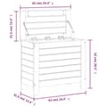 Miniatyrbilde 10 av 10: vidaXL Hagefotskammel 62x31,5x52 cm heltre douglasgran