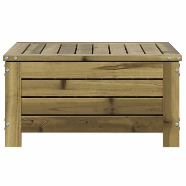 vidaXL Hagefotskammel 62x63,5x32 cm impregnert furu