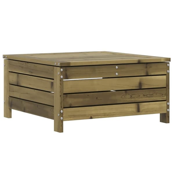 vidaXL Hagefotskammel 62x63,5x32 cm impregnert furu