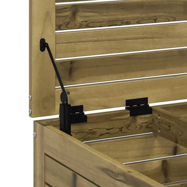 vidaXL Hagefotskammel 62x63,5x32 cm impregnert furu