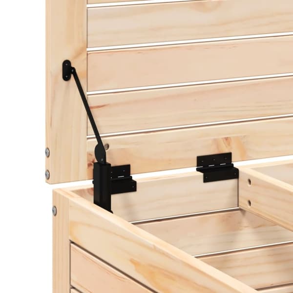 vidaXL Hagefotskammel 62x63,5x32 cm heltre furu