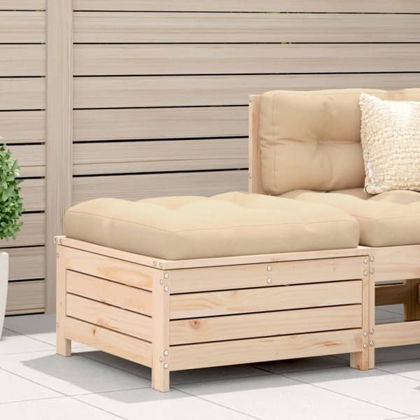vidaXL Hagefotskammel 62x63,5x32 cm heltre furu