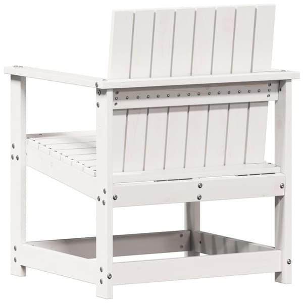 vidaXL havestol 62x56x77 cm massivt fyrretræ hvid
