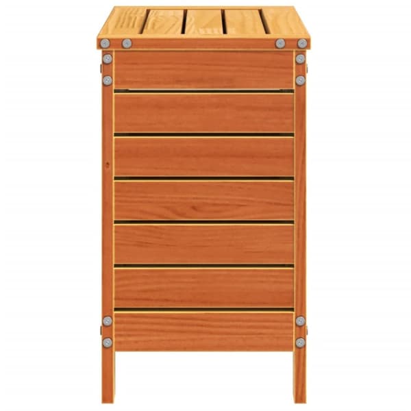 vidaXL Ulkorahi vahanruskea 62x31,5x52 cm täysi mänty