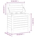 Pikkukuva 10 / 10: vidaXL Ulkorahi vahanruskea 62x31,5x52 cm täysi mänty