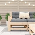 Miniatyrbilde 3 av 10: vidaXL Hagesofa med armlene og pute heltre furu