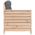 Miniatyrbilde 5 av 10: vidaXL Hagesofa med armlene og pute heltre furu
