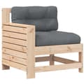 Miniatyrbilde 2 av 10: vidaXL Hagesofa med armlene og pute heltre furu