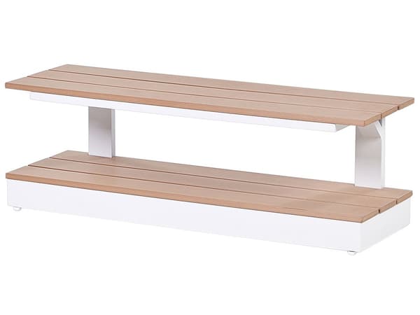 Soffgrupp 5-sits Soffbord Beige tyg Polyesterdyna Medelfast Utomhus Modern stil Trädgård