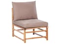 Miniatyrbild 5 av 11: Modulär Hörnsoffgrupp Taupe med Kuddar Bambu 5-sitsig med Soffbord Boho-design Loungegrupp för utomhusbruk