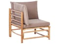 Miniatyrbild 11 av 11: Modulär Hörnsoffgrupp Taupe med Kuddar Bambu 5-sitsig med Soffbord Boho-design Loungegrupp för utomhusbruk