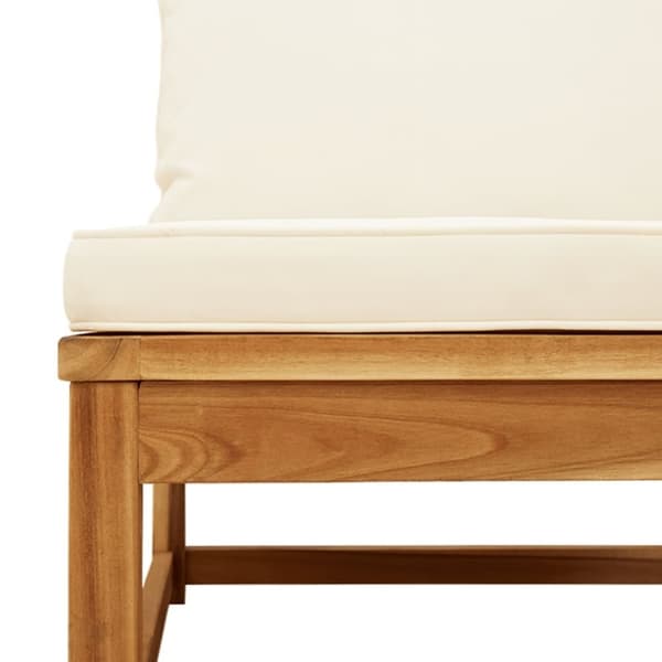 vidaXL Trädgårdssoffa hörn med dynor 73x73x65 cm massivt akaciaträ