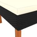 Miniatyrbild 7 av 11: vidaXL Loungegrupp 3 delar konstrotting och massivt eukalyptusträ -  Moduler till utomhussoffa