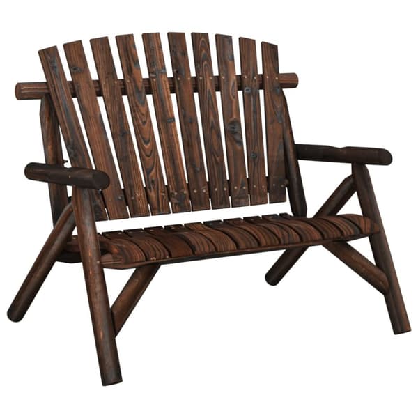 vidaXL 2-personers havebænk 119x85x98 cm massivt grantræ -  Enheder til udendørs modulsofa