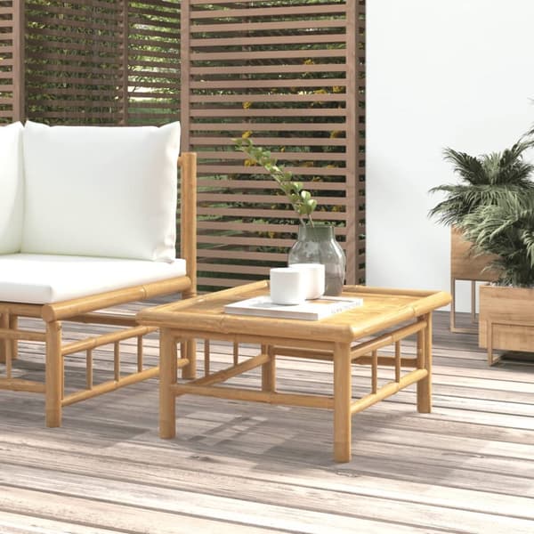 vidaXL havebord 65x55x30 cm bambus - Enheder til udendørs modulsofa
