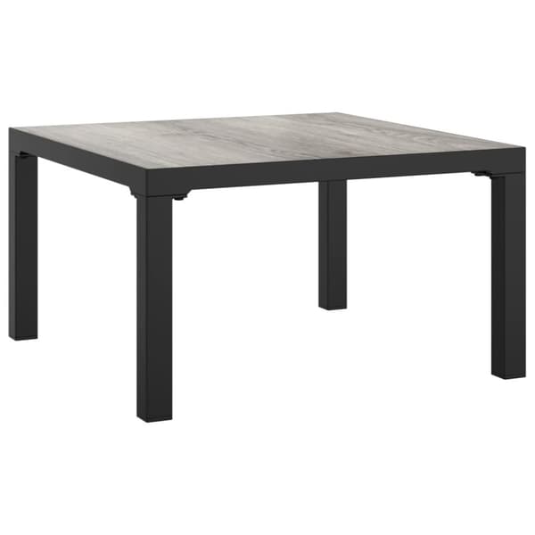 vidaXL sofabord til haven 55x55x31 cm DPC og stål grå -  Enheder til udendørs modulsofa