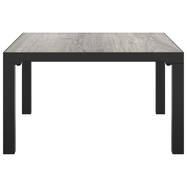 vidaXL sofabord til haven 55x55x31 cm DPC og stål grå -  Enheder til udendørs modulsofa