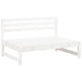 Miniatyrbild 4 av 10: vidaXL Mittensoffa vit 120x80 cm massiv furu -  Moduler till utomhussoffa
