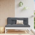 Miniatyrbild 1 av 10: vidaXL Mittensoffa vit 120x80 cm massiv furu -  Moduler till utomhussoffa