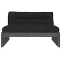 Miniatyrbillede 4 af 10: vidaXL midtermodul til sofa 120x80 cm massivt fyrretræ grå -  Enheder til udendørs modulsofa