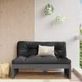 Miniatyrbillede 1 af 10: vidaXL midtermodul til sofa 120x80 cm massivt fyrretræ grå -  Enheder til udendørs modulsofa