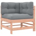 Miniatyrbillede 5 af 11: vidaXL hjørnemoduler til sofa 2 stk. med hynder massivt douglasgran -  Enheder til udendørs modulsofa