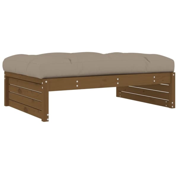 vidaXL Fotpall för trädgården honungsbrun 120x80 cm massiv furu -  Moduler till utomhussoffa
