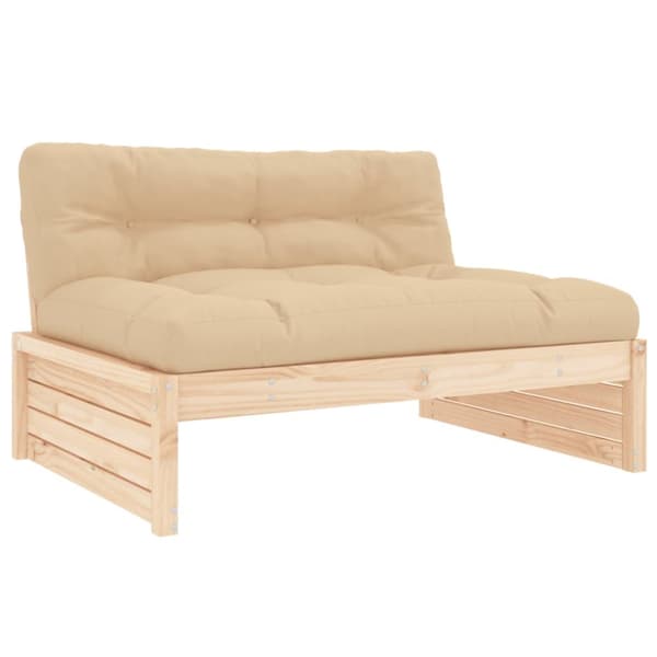 vidaXL Mittensoffa 120x80 cm massiv furu -  Moduler till utomhussoffa