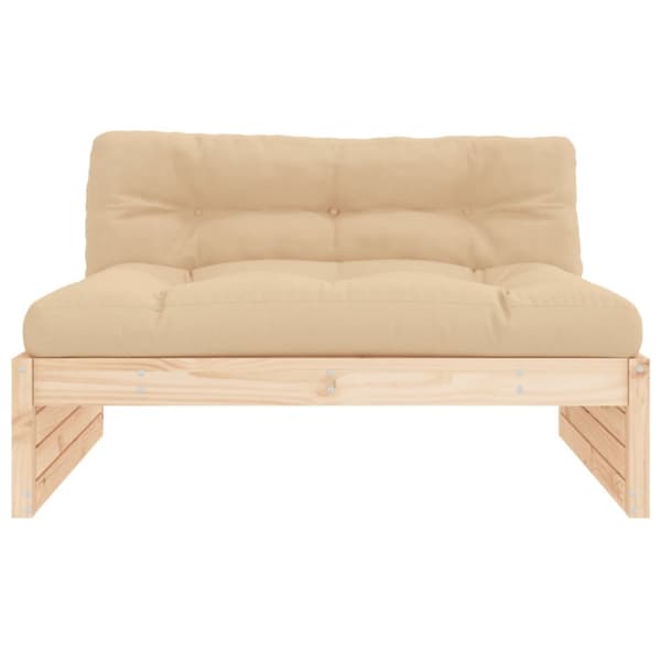 vidaXL Mittensoffa 120x80 cm massiv furu -  Moduler till utomhussoffa