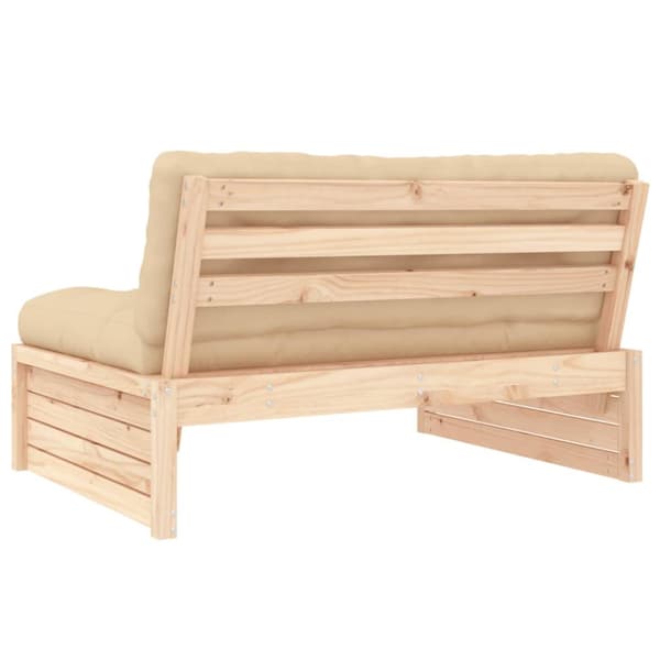 vidaXL Mittensoffa 120x80 cm massiv furu -  Moduler till utomhussoffa
