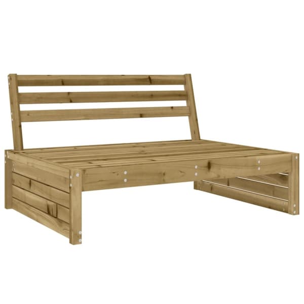 vidaXL Mittensoffa 120x80 cm impregnerad furu -  Moduler till utomhussoffa