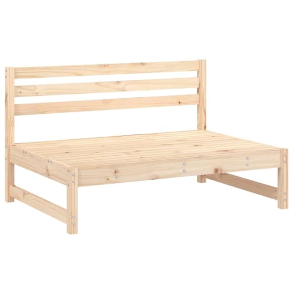 vidaXL midtermodul til havesofa 120x80 cm massivt fyrretræ -  Enheder til udendørs modulsofa