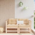 Miniatyrbillede 1 af 9: vidaXL hjørnemoduler til havesofa 2 stk. massivt fyrretræ -  Enheder til udendørs modulsofa