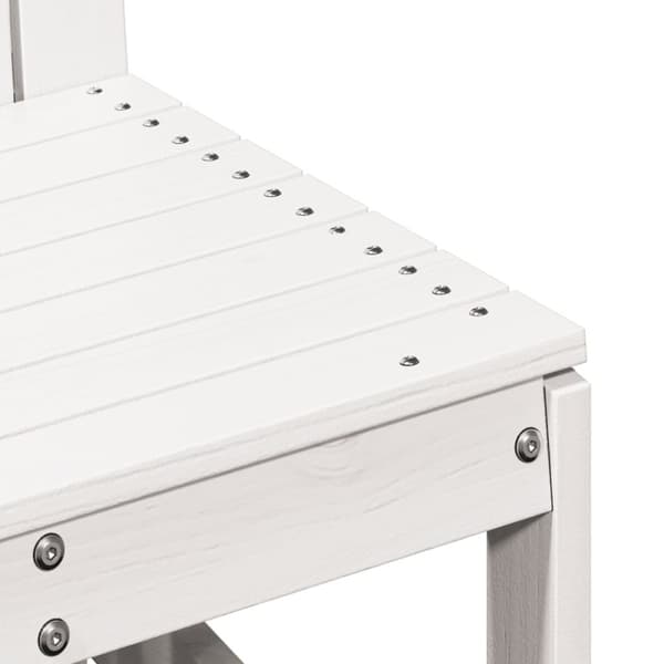 vidaXL havestol 50,5x55x77 cm massivt fyrretræ hvid -  Enheder til udendørs modulsofa